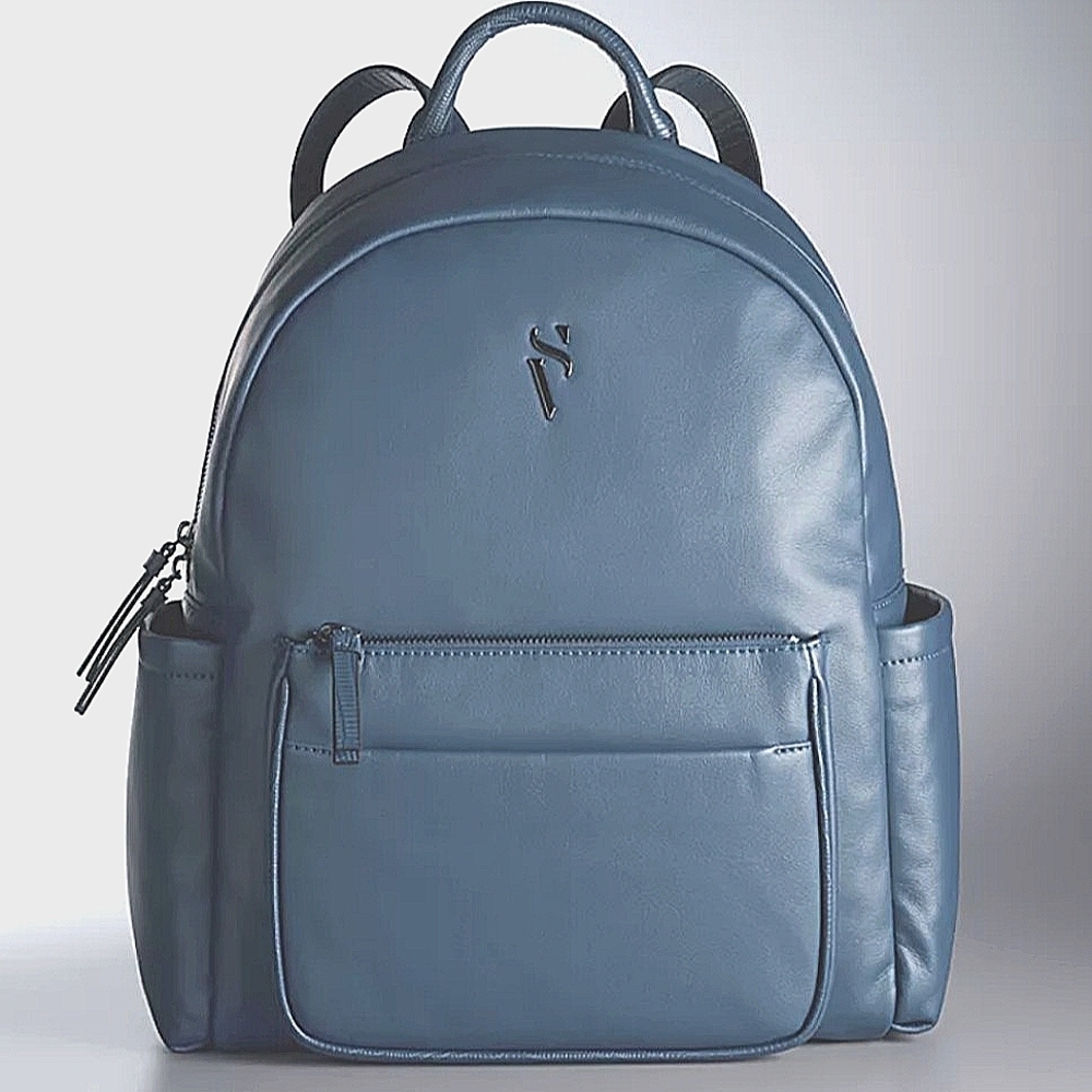 Simply Vera Vera Wang Green and Blue Backpack with Structured Design